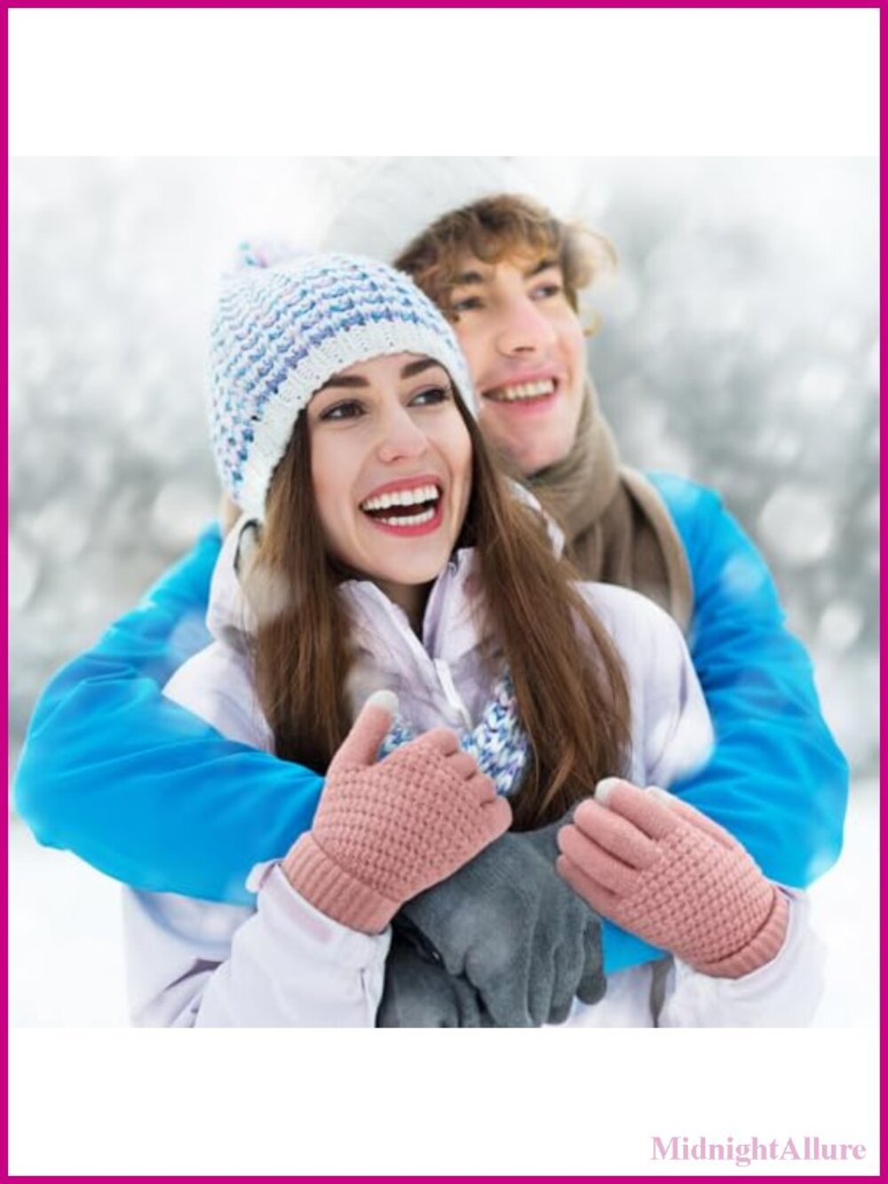 Womens Winter Gloves Warm Soft Touchscreen Wool Cold Weather - Picture 6 of 6